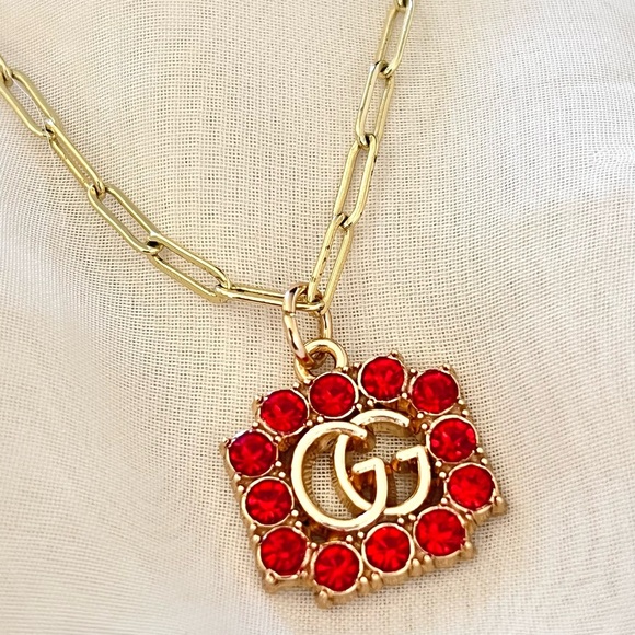 Luxury Upcycled GG Necklace